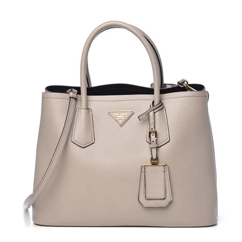 prada saffiano cuir double bag pomice|PRADA Saffiano Cuir Small Double Bag Pomice .